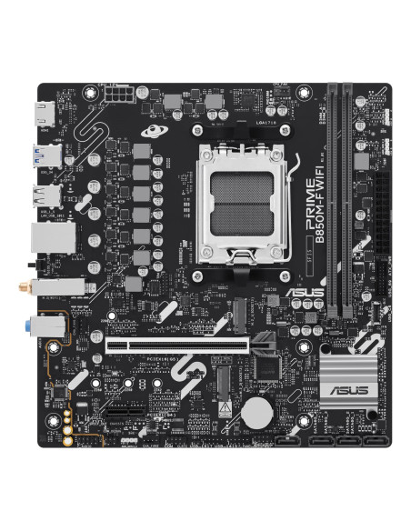Mainboard, ASUS, AMD B850, Socket AM5, micro ATX, RAM DDR5-SDRAM, 2xSlots, Wi-Fi Yes, Bluetooth Yes, 2xNumber of M.2 (M) slots,