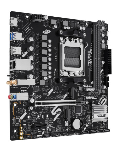 Mainboard, ASUS, AMD B850, Socket AM5, micro ATX, RAM DDR5-SDRAM, 2xSlots, Wi-Fi Yes, Bluetooth Yes, 2xNumber of M.2 (M) slots,