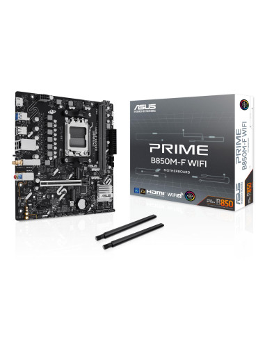 Mainboard, ASUS, AMD B850, Socket AM5, micro ATX, RAM DDR5-SDRAM, 2xSlots, Wi-Fi Yes, Bluetooth Yes, 2xNumber of M.2 (M) slots,