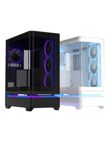 Case, ASUS, ATX/micro ATX/Mini-ITX, Black, PC, PRIME AP304 TG ARGB BLACK, 90DC0110-B19000