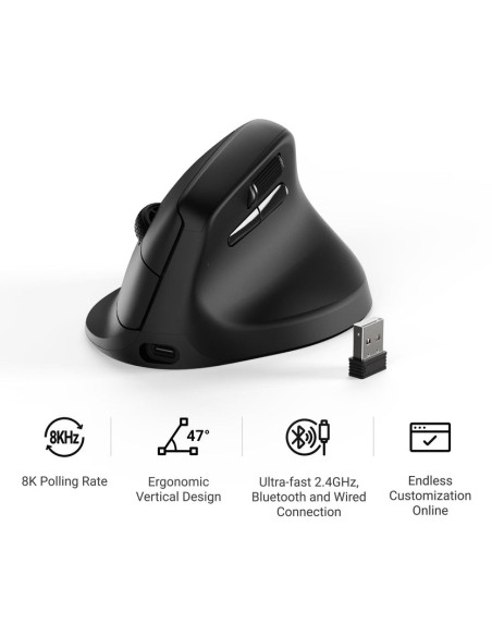 KEYCHRON M5 (8000Hz) Black Wireless Mouse