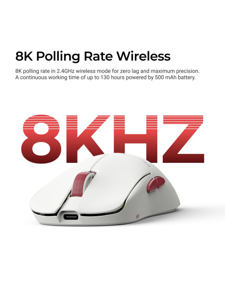 KEYCHRON G4 White Wireless Mouse