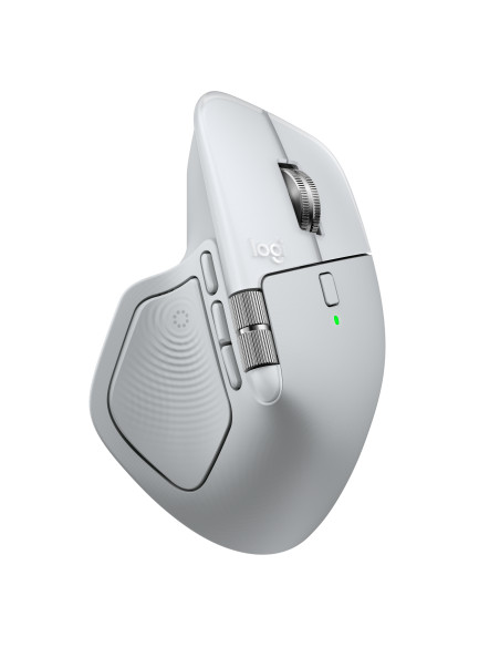 Logitech MX Master 4 for MAC Wireless Mouse RF Wireless + Bluetooth, 8000 DPI, White Silver