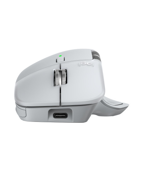 Logitech MX Master 4 for MAC Wireless Mouse RF Wireless + Bluetooth, 8000 DPI, White Silver