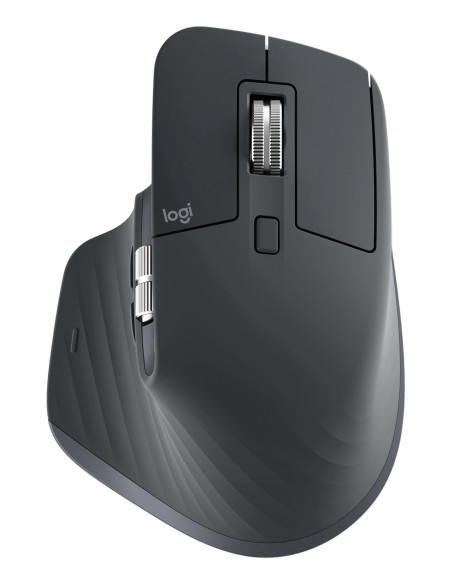 Logitech MX Master 3S Wireless Mouse RF Wireless + Bluetooth, 8000 DPI, Graphite