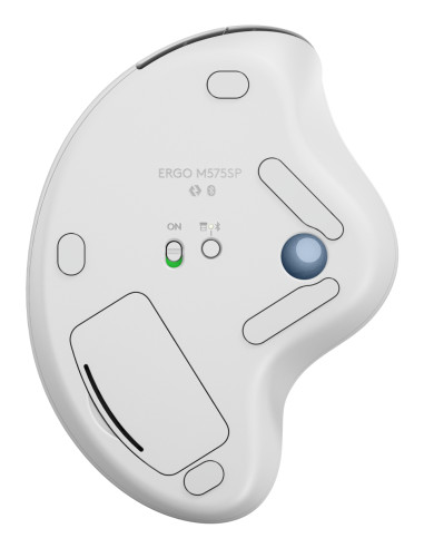 Logitech Mouse ERGO M575S White