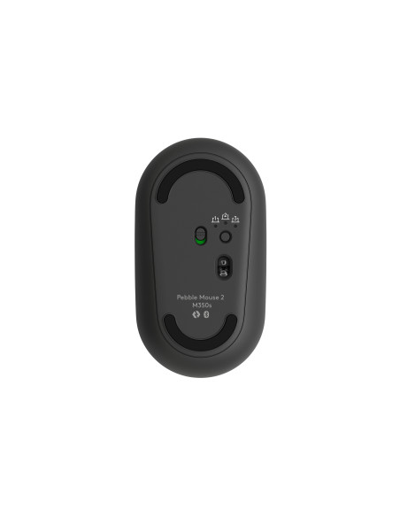 Logitech Pebble 2 M350s Wireless Mouse, RF Wireless + Bluetooth, 4000 DPI, Tonal Graphite