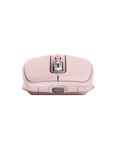 Logitech MX Anywhere 3S Mouse - RF Wireless + Bluetooth, Laser, 8000 DPI, Rose