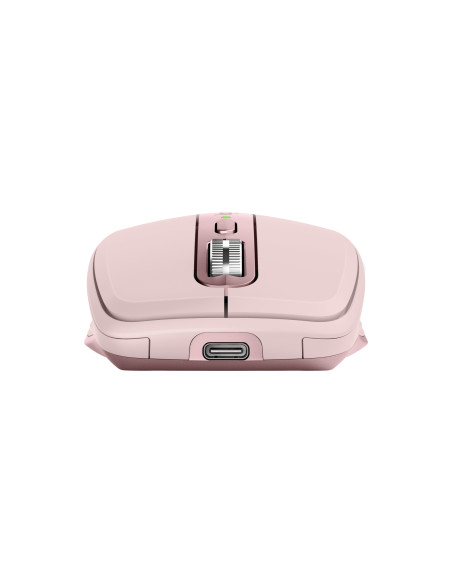 Logitech MX Anywhere 3S Mouse - RF Wireless + Bluetooth, Laser, 8000 DPI, Rose