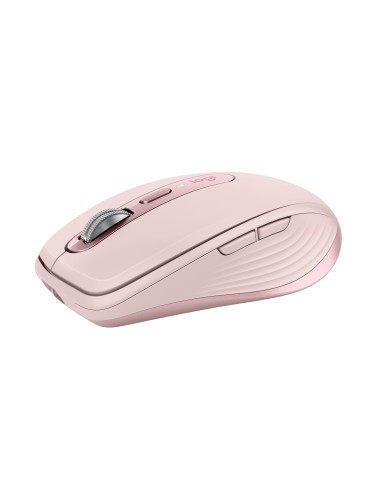 Logitech MX Anywhere 3S Mouse - RF Wireless + Bluetooth, Laser, 8000 DPI, Rose