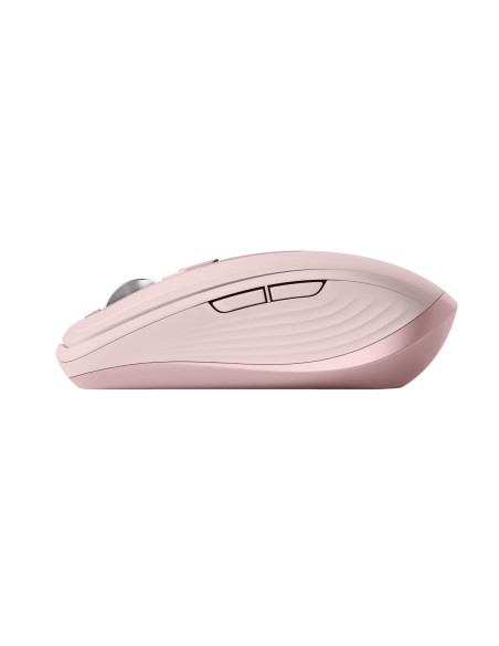 Logitech MX Anywhere 3S Mouse - RF Wireless + Bluetooth, Laser, 8000 DPI, Rose