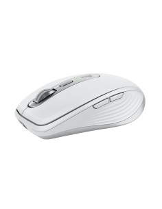 Logitech MX Anywhere 3S Mouse - RF Wireless + Bluetooth, Laser, 8000 DPI, Pale Grey (White)