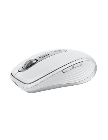 Logitech MX Anywhere 3S Mouse - RF Wireless + Bluetooth, Laser, 8000 DPI, Pale Grey (White)
