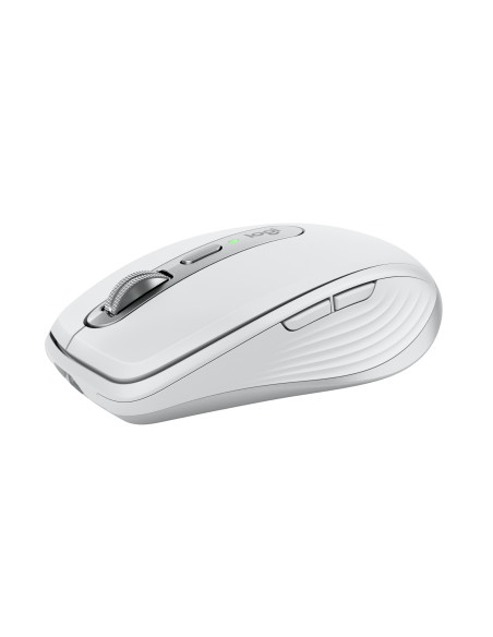 Logitech MX Anywhere 3S Mouse - RF Wireless + Bluetooth, Laser, 8000 DPI, Pale Grey (White)