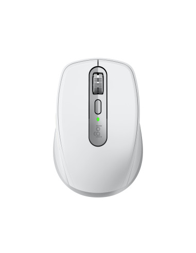 Logitech MX Anywhere 3S Mouse - RF Wireless + Bluetooth, Laser, 8000 DPI, Pale Grey (White)