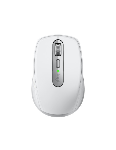Logitech MX Anywhere 3S Mouse - RF Wireless + Bluetooth, Laser, 8000 DPI, Pale Grey (White)