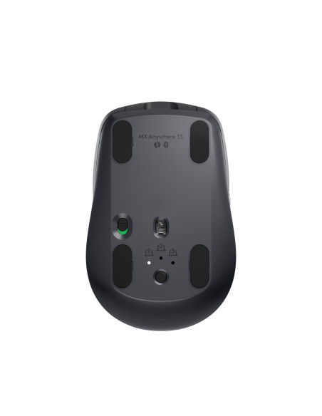 Logitech MX Anywhere 3S Mouse - RF Wireless + Bluetooth, Laser, 8000 DPI, Graphite