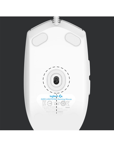 Logitech G203 Lightsync Gaming Mouse USB white (910-005797)