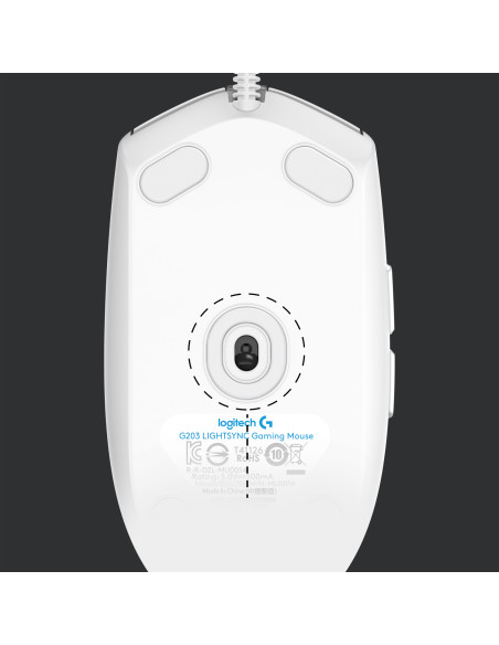 Logitech G203 Lightsync Gaming Mouse USB white (910-005797)