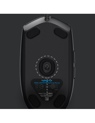 Logitech G203 Lightsync Gaming Mouse USB black (910-005796)