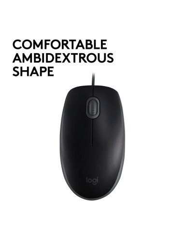 Logitech Mouse 910-005508 B110 Silent black
