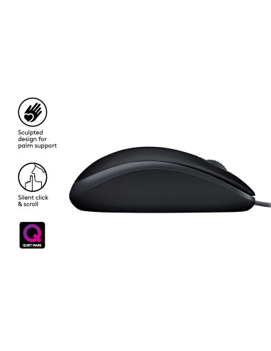 Logitech Mouse 910-005508 B110 Silent black