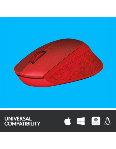 LOGITECH M330 Silent Plus Red - 2.4GHZ - EMEA