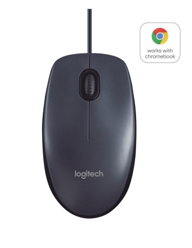 LOGITECH B100 optical Mouse black USB for Business OEM