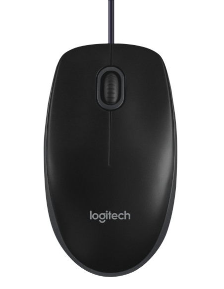 LOGITECH B100 optical Mouse black USB for Business OEM